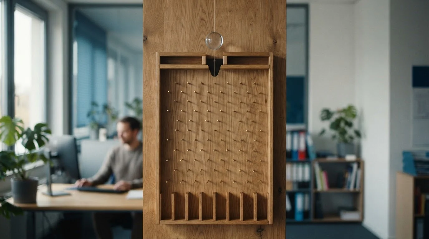Plinko-Kugel auf einem klaren Spielbrett im deutschen Casino-Kontext