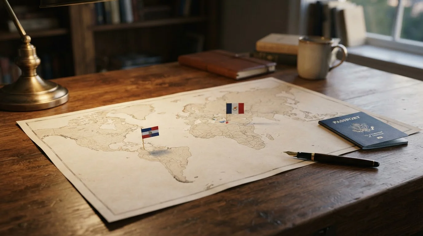Symbolische Weltkarte mit hervorgehobenen Lizenzgebieten Curaçao und Malta, kein Karten-Routing, keine Logos