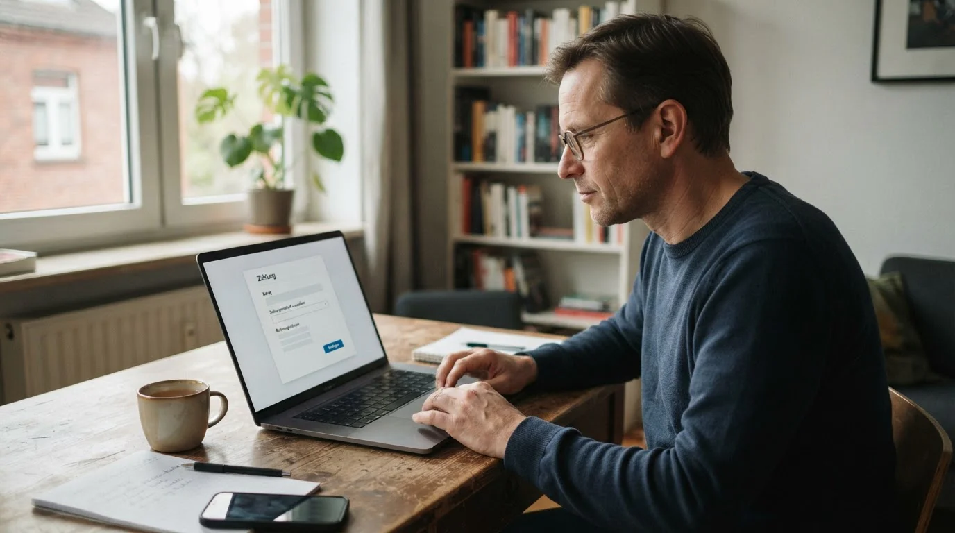 Klarna-Casino-Anbietervergleich am Laptop