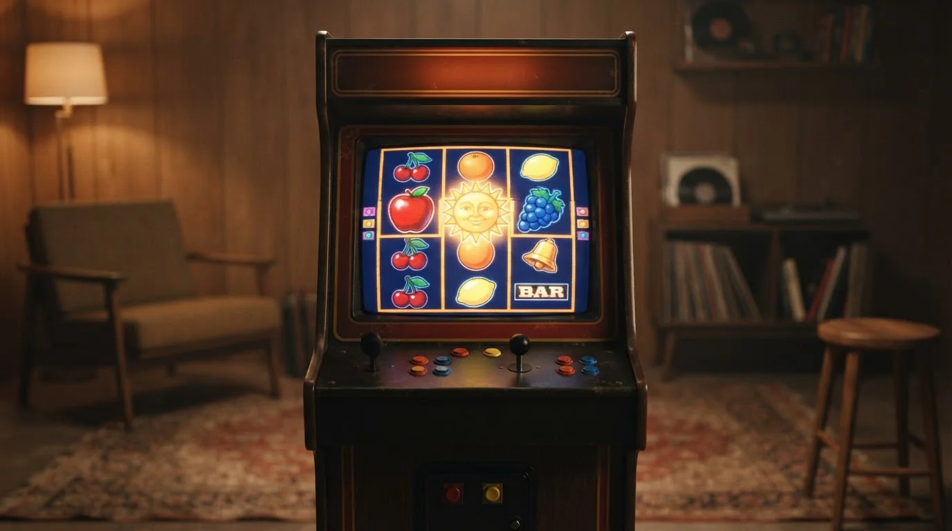 Merkur-Automaten mit klarer Symbolsprache aus der Tradition der Spielhalle