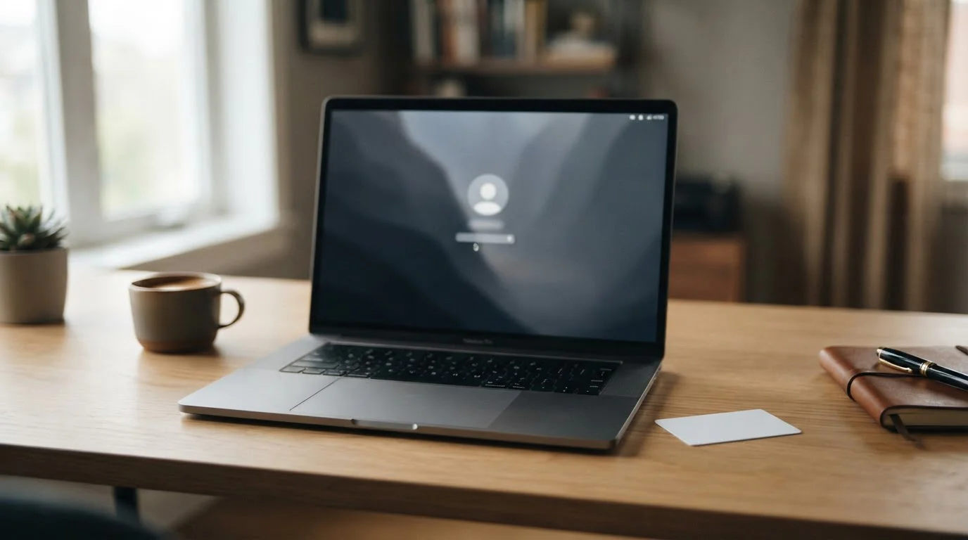 Symbolische Darstellung von Online Casino ohne Ausweis am Laptop